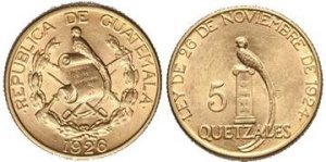 5 QUETZALES