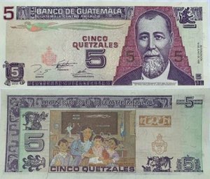 5 QUETZALES