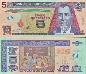 5 QUETZALES